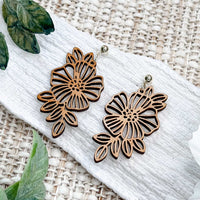 Floral Filigree Dangle Earrings Set - Glowforge