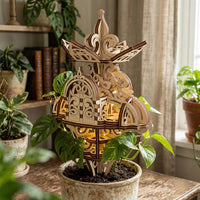 Floral Garden Fairy House - Flower Decor Architectural Model - Glowforge