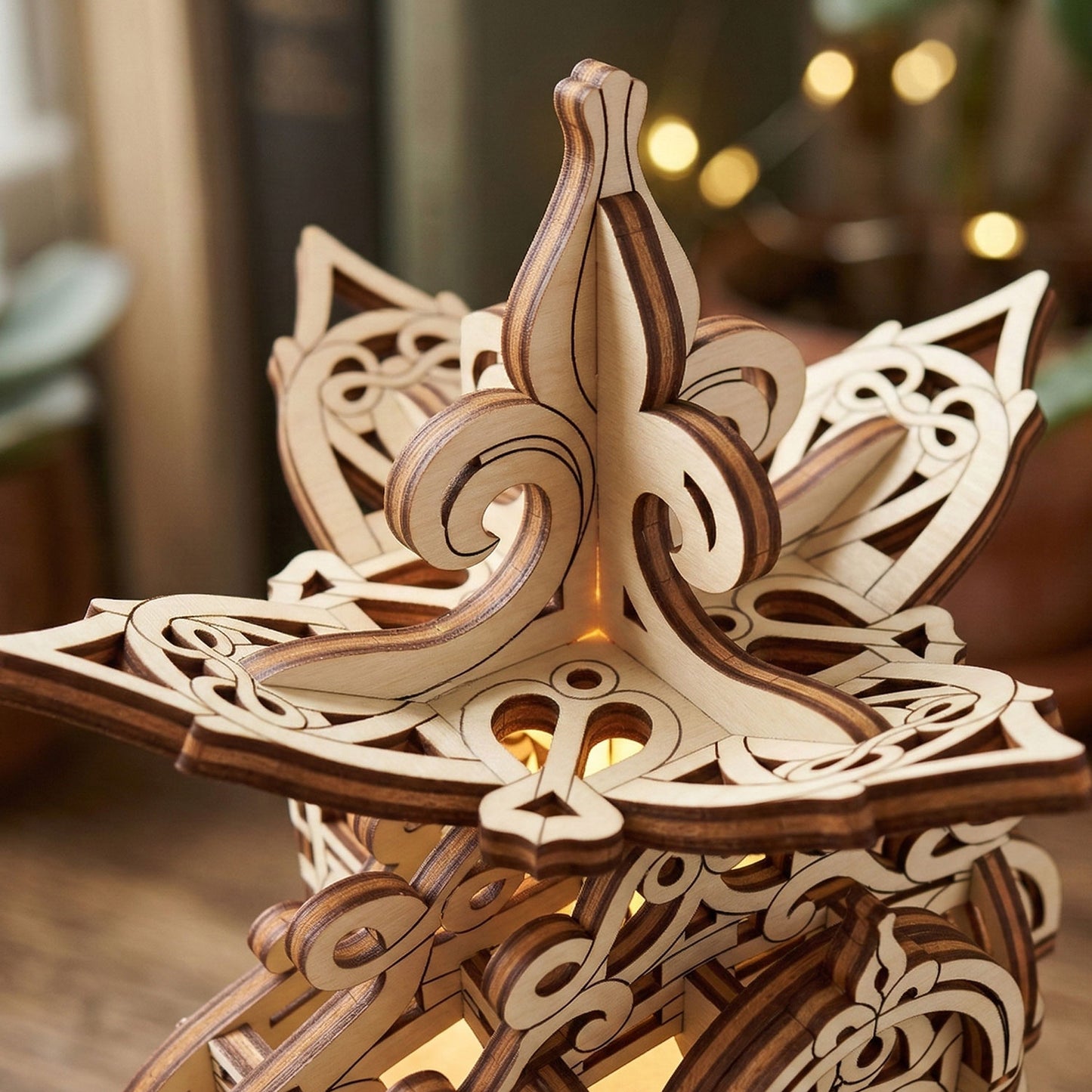 Floral Garden Fairy House - Flower Decor Architectural Model - Glowforge