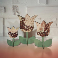 Flourish Farmhouse 3D Tulip Shelf Sitters (Set of 3) for Medium Proofgrade - Glowforge
