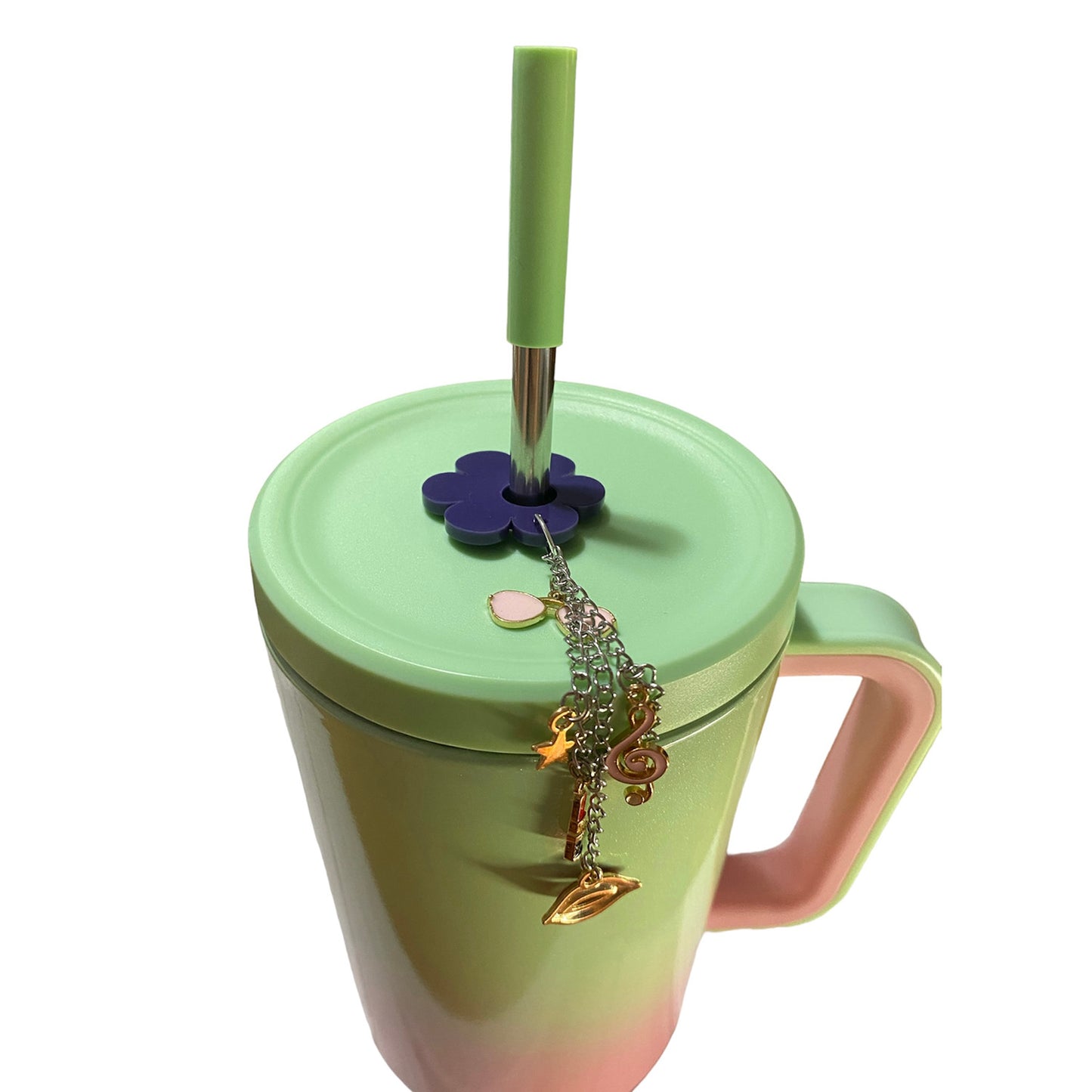 Flower Spring Tumbler Straw Dangle Topper