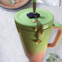 Flower Spring Tumbler Straw Dangle Topper