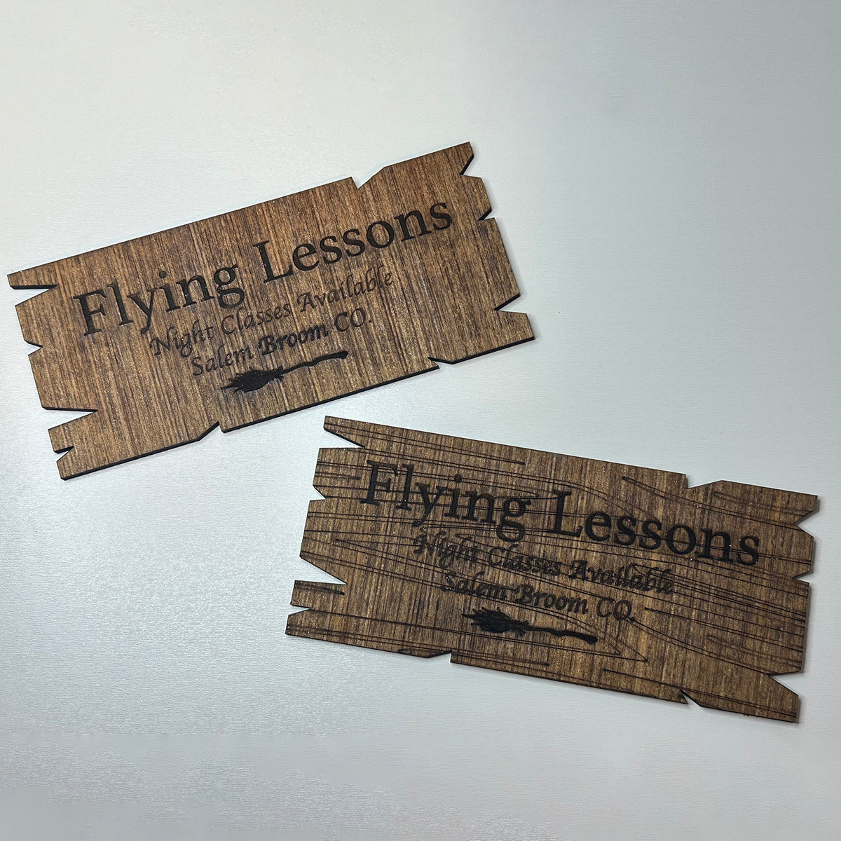 Lessson Class Sign Flying Lessons Night Classes Available Witchy Halloween Sign (Set of 2 ...