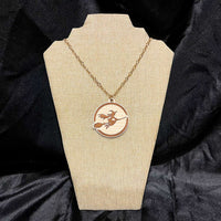 Flying Witch Necklace Pendant  - Glowforge