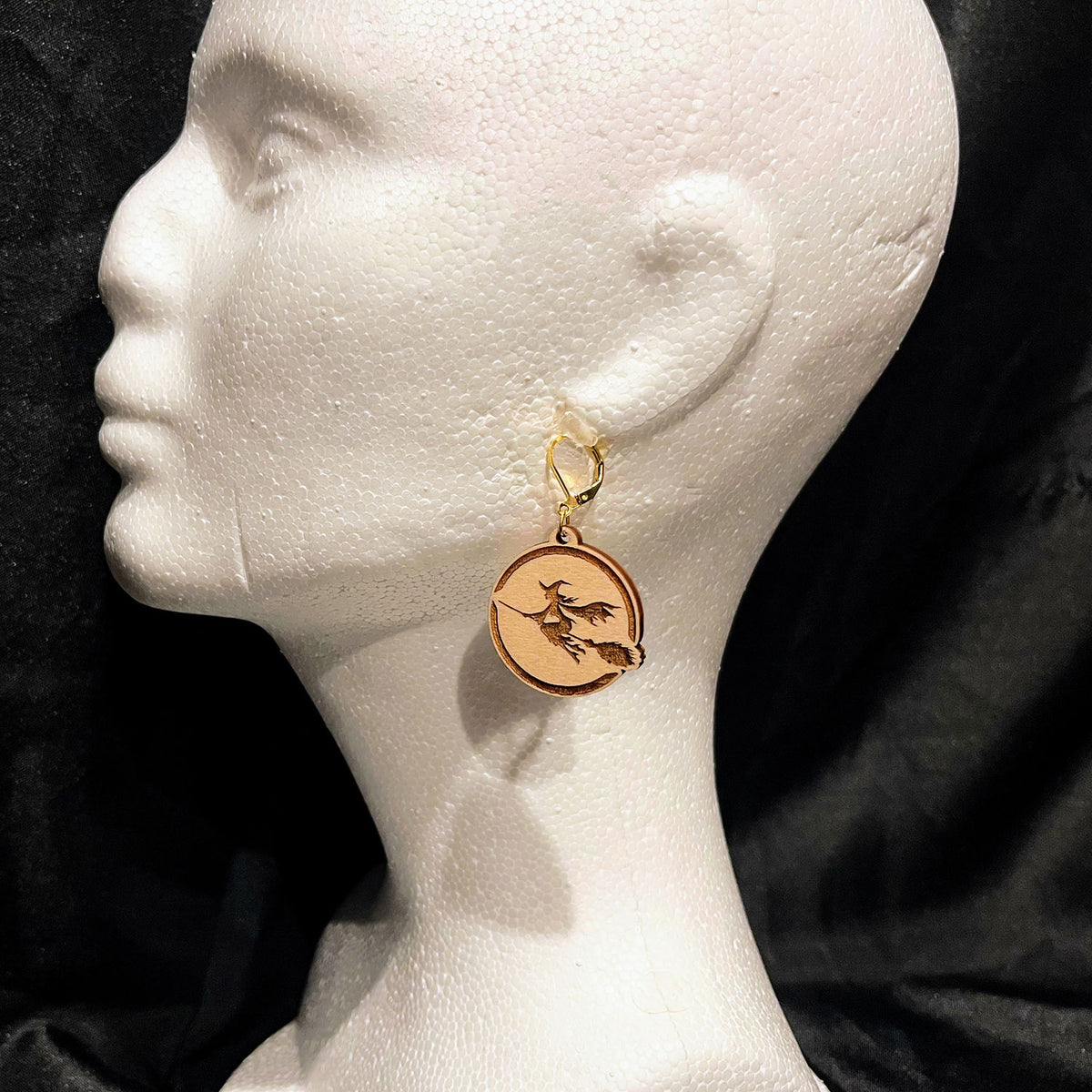 Flying Witch Earring Pendant - Glowforge