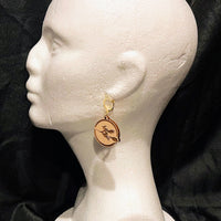 Flying Witch Earring Pendant - Glowforge