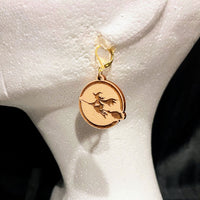 Flying Witch Earring Pendant - Glowforge