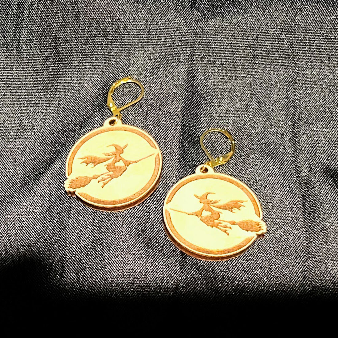 Flying Witch Earring Pendant - Glowforge