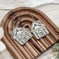 Folk Art Cottage Earrings - Glowforge