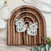 Folk Art Fox Earrings
