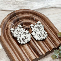 Folk Art Fox Earrings
