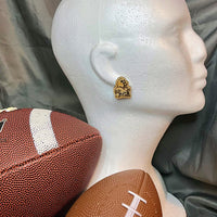 Football Lion Mascot Stud Earrings - Glowforge