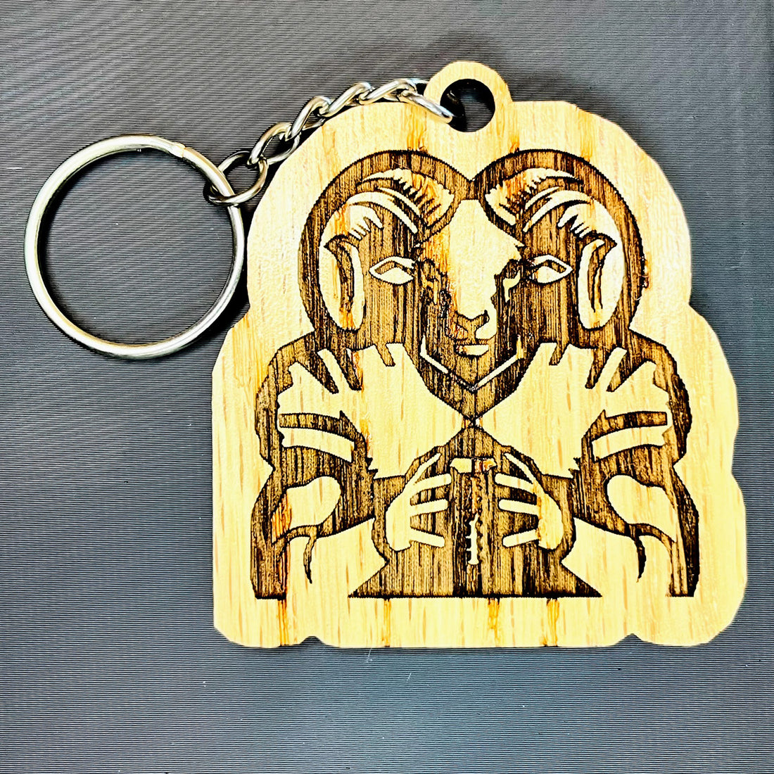 Football Ram Mascot Keychain – Glowforge Shop