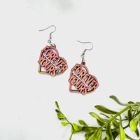 Forever Yours Heart Earrings - Glowforge