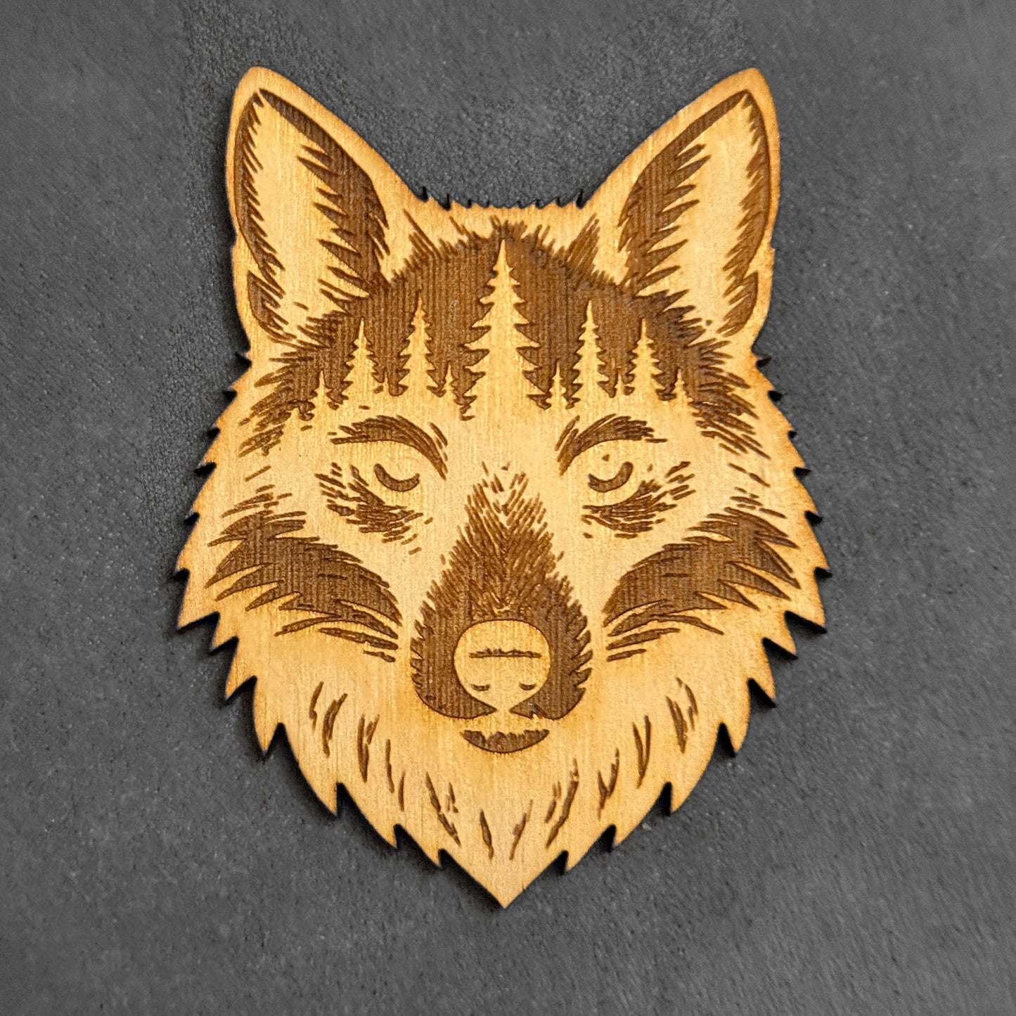 Fox Head Forest Art - Glowforge