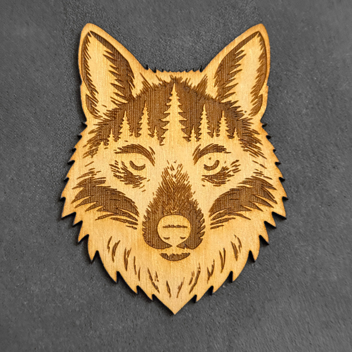 Fox Head Forest Art - Glowforge