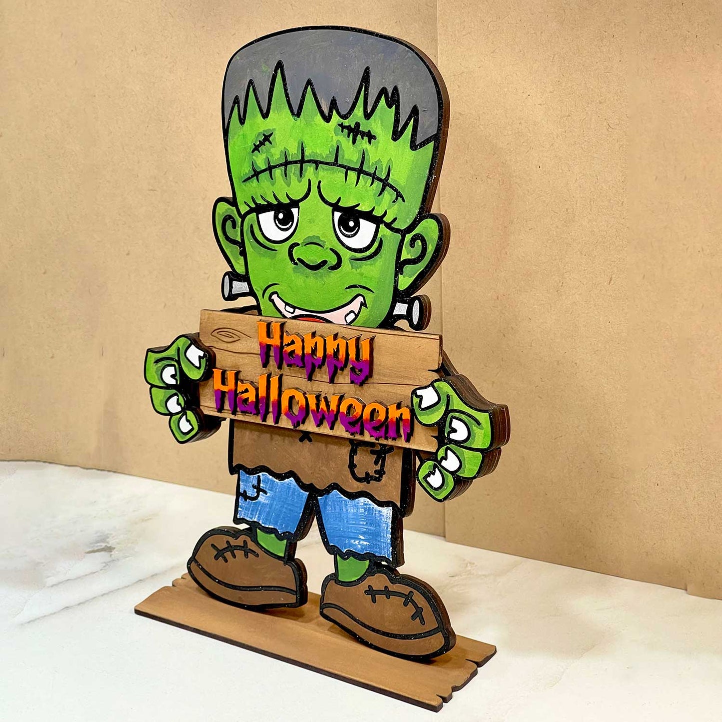 Frankenstein Halloween Stand - Glowforge