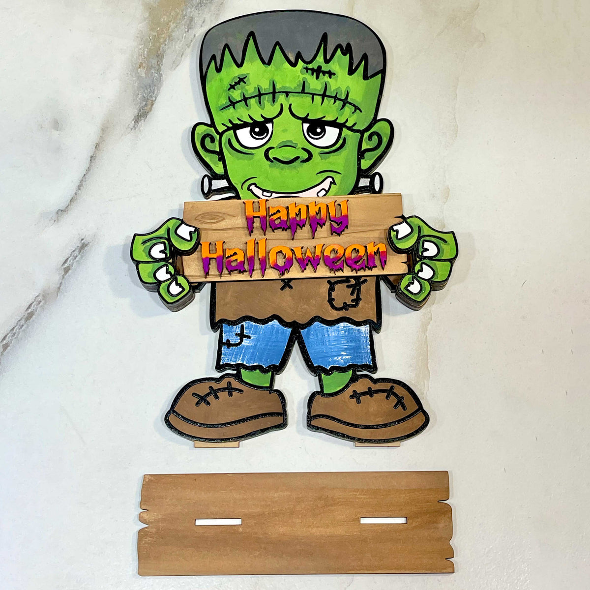 Frankenstein Halloween Stand - Glowforge