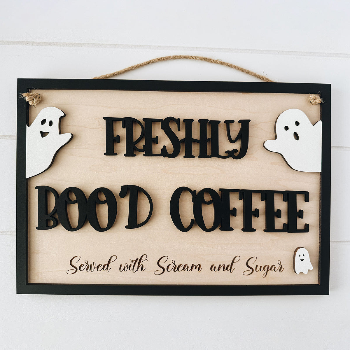 Freshly Boo'd Coffee - Halloween Kitchen Sign – Glowforge Shop