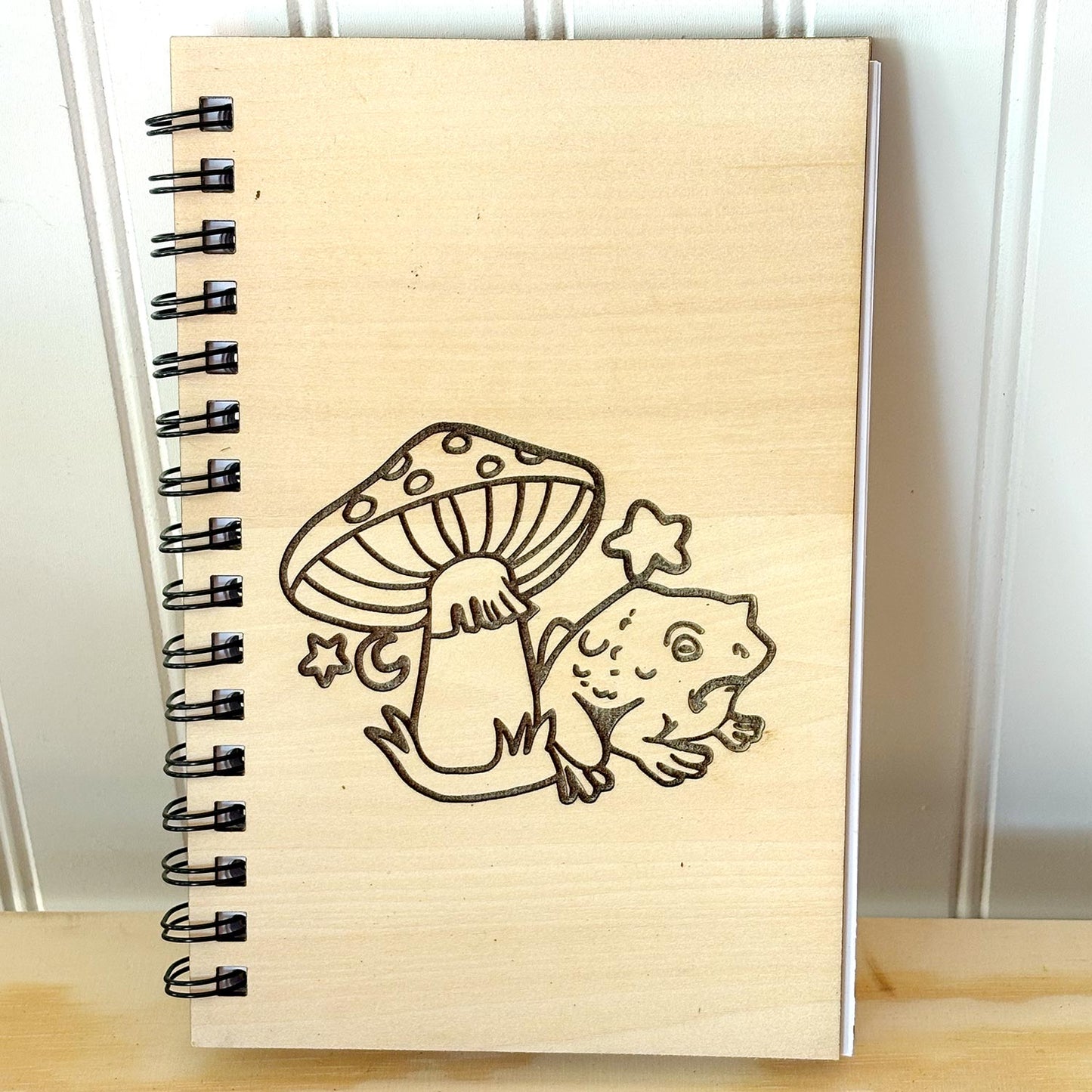 Frog Wood Sketchbook Notebook Cover - Glowforge