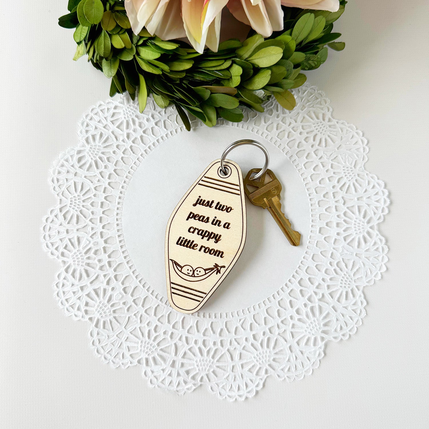 Student Org Key Chain Funny Retro Motel-style Keychain for College Students and Back-to-Scho ...