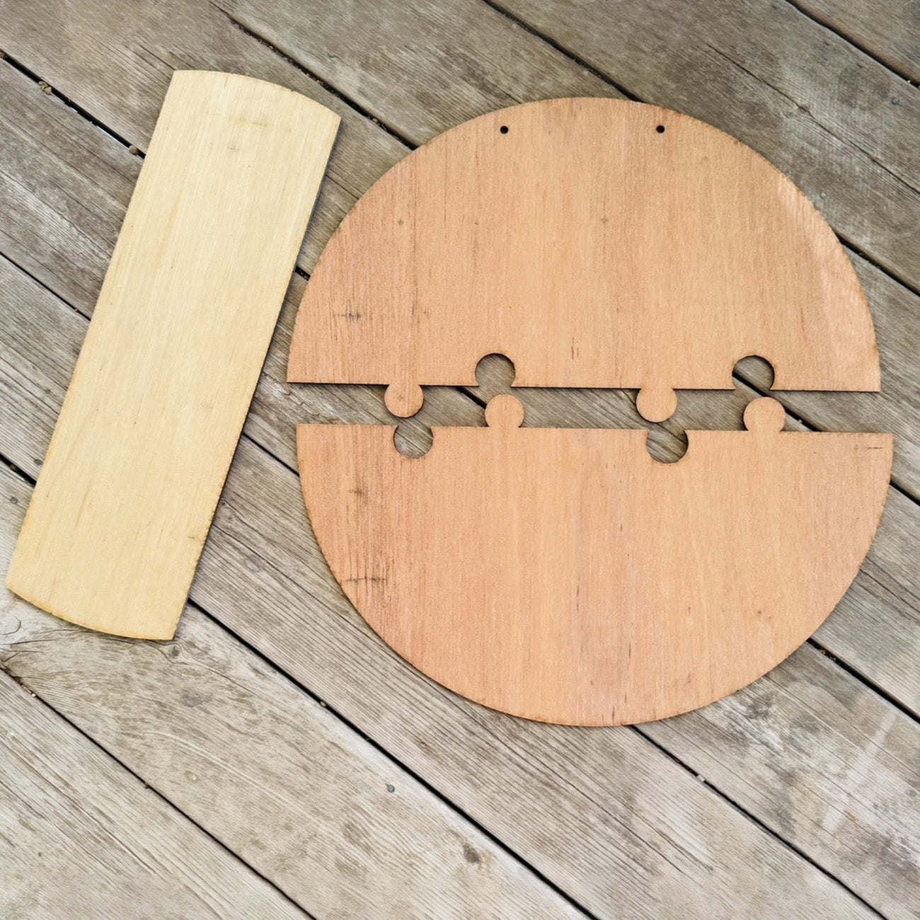 Furry & Festive 19" JOY Round Door Sign - Glowforge