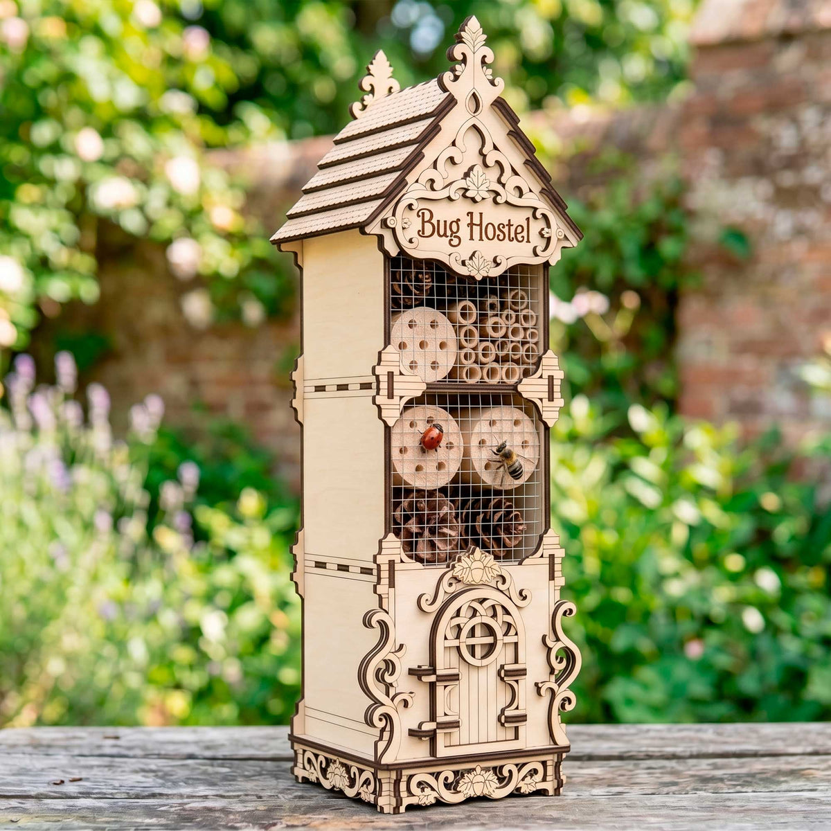 Garden Bug Hostel - Pollinator Insect Fairy House - Glowforge