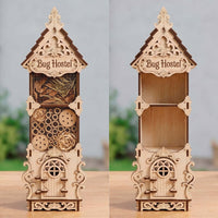 Garden Bug Hostel - Pollinator Insect Fairy House - Glowforge