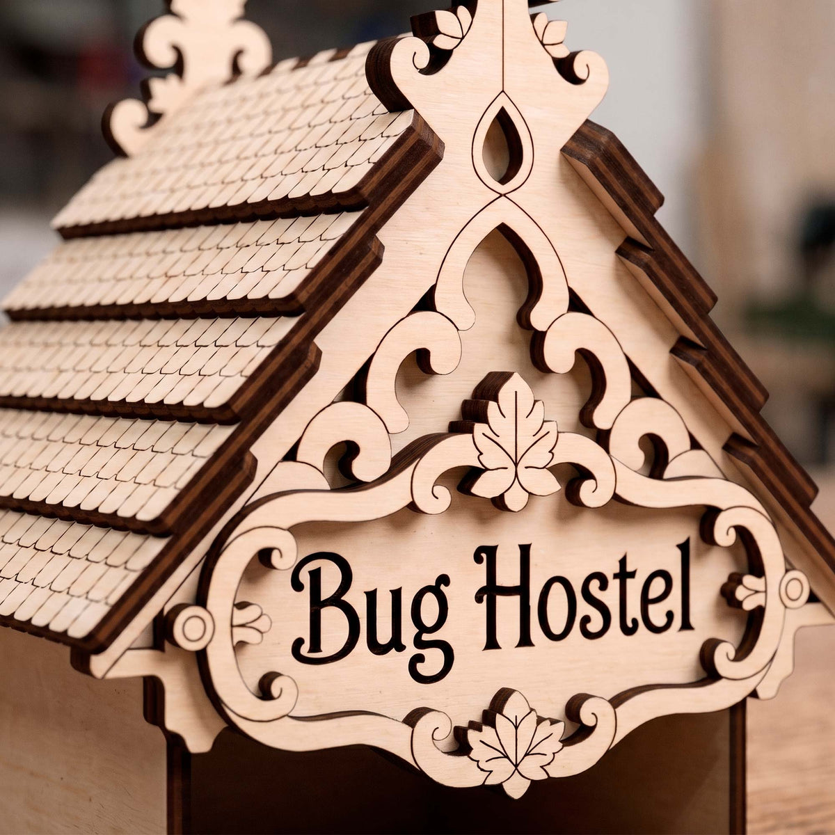 Garden Bug Hostel - Pollinator Insect Fairy House - Glowforge