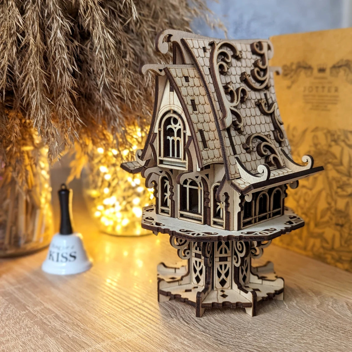 Garden Elf House With Optional Stake For Flower Pot – Glowforge Shop
