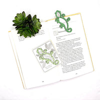 Gecko Shaped Bookmark with Card Backer - Paperclip - Snack Bag Closure - Glowforge