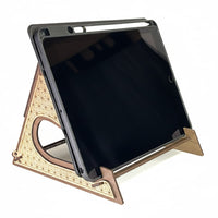 Geometric Book Rest or Tablet Stand with Matching Page Holder - Glowforge