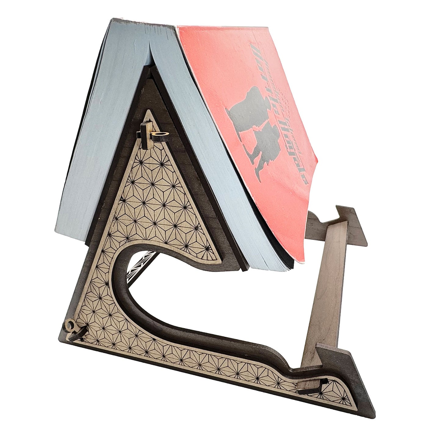 Geometric Book Rest or Tablet Stand with Matching Page Holder - Glowforge
