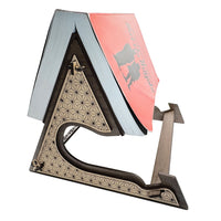 Geometric Book Rest or Tablet Stand with Matching Page Holder - Glowforge
