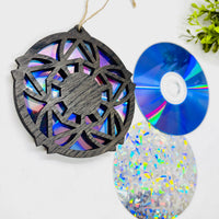 Geometric CD / DVD Suncatcher #2 - Glowforge