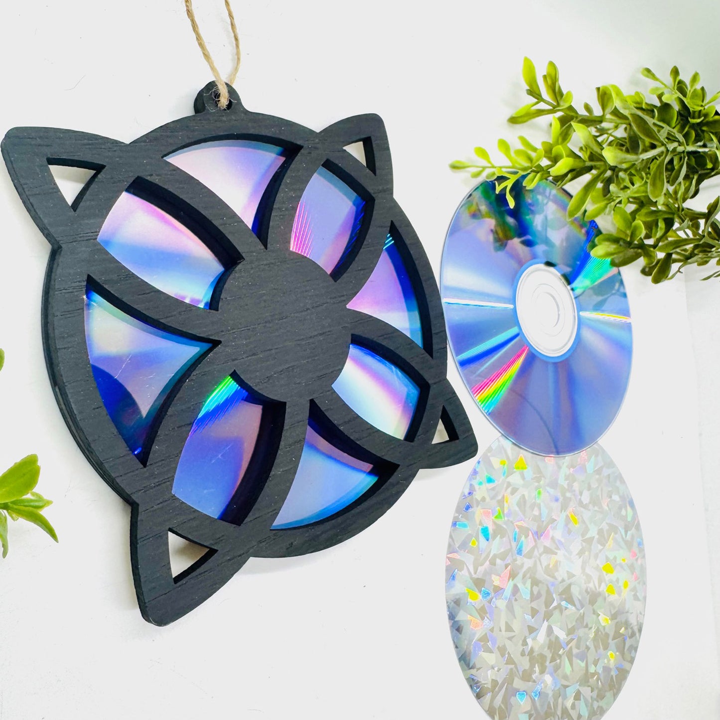 Geometric CD / DVD Suncatcher #6
