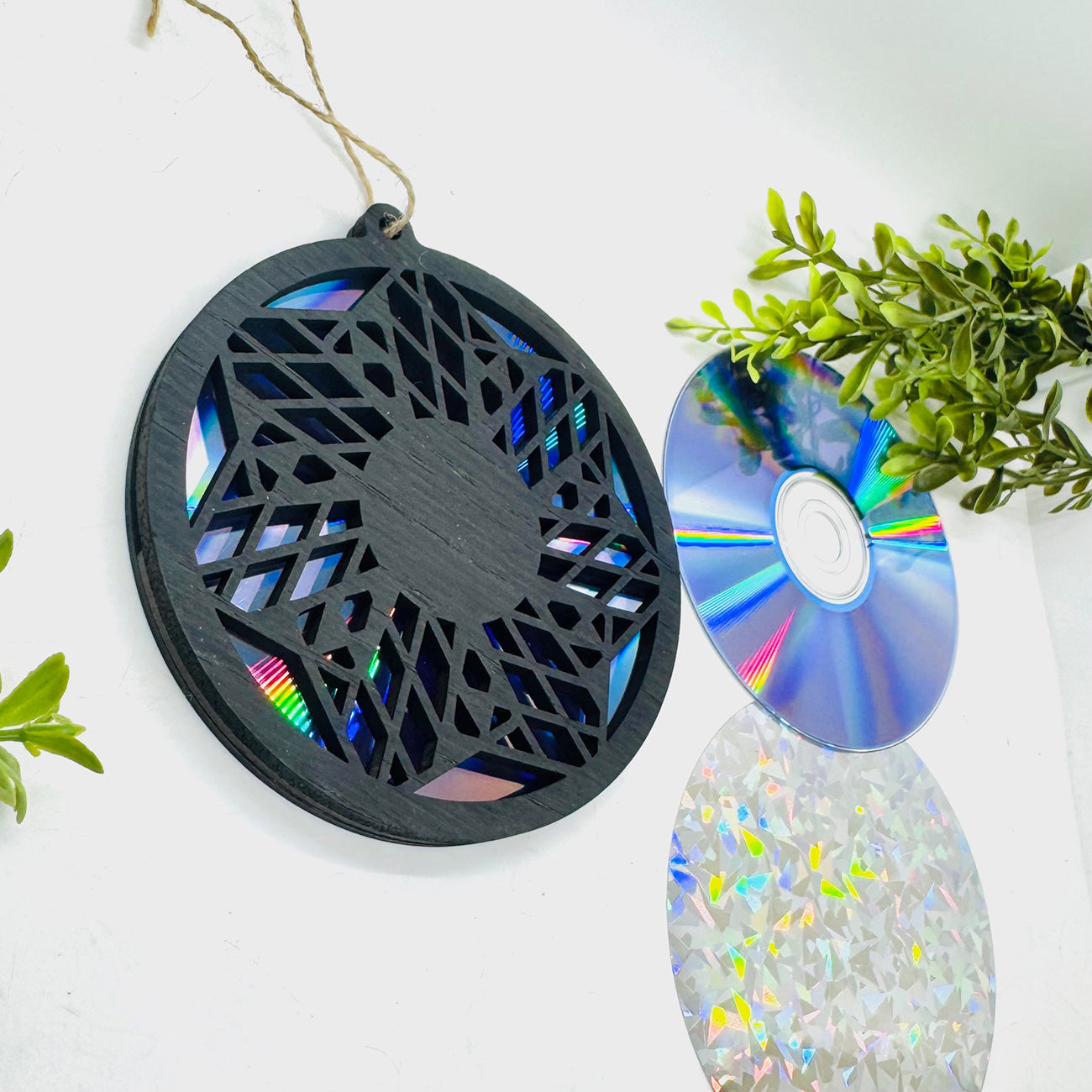 Geometric CD / DVD Suncatcher #7 - Glowforge