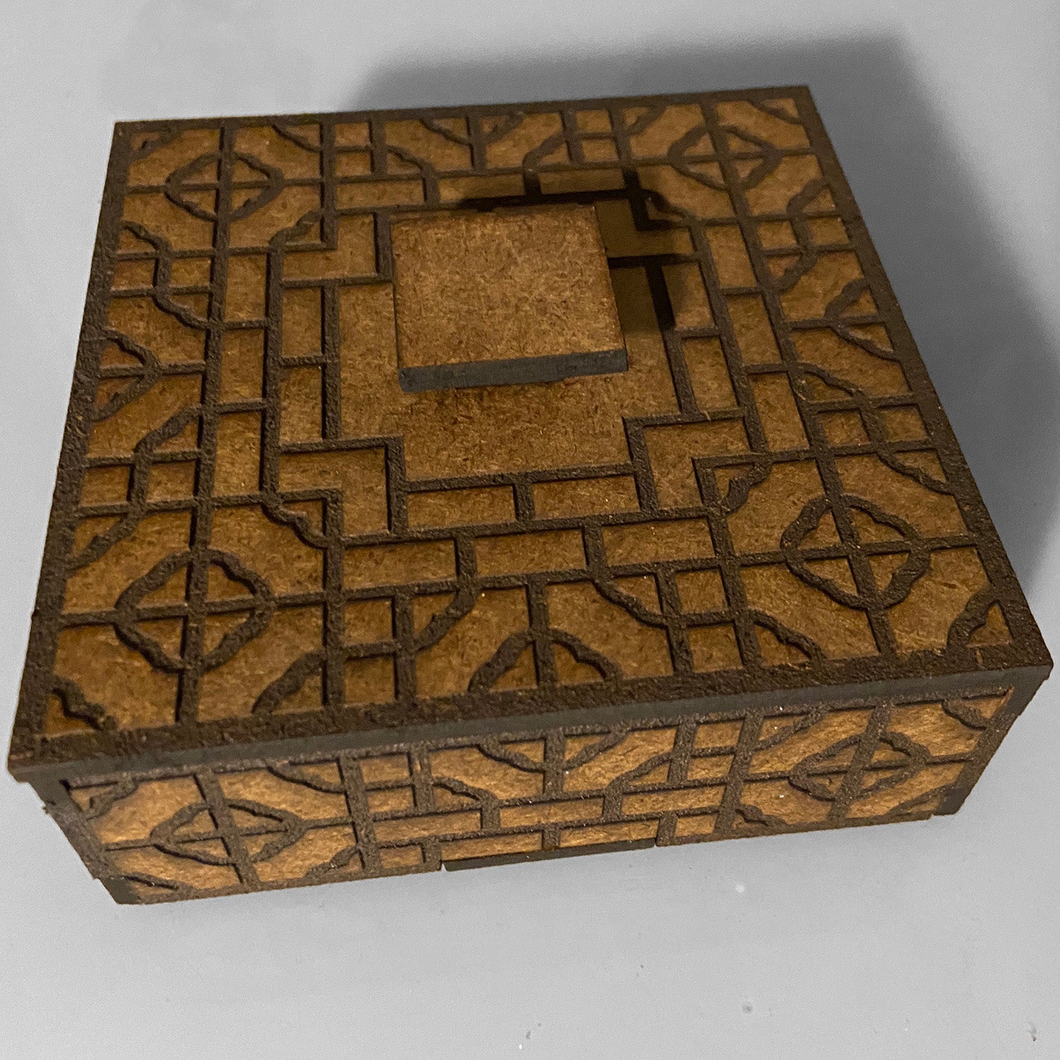 Geometric Decorative Box with Top – Glowforge Shop