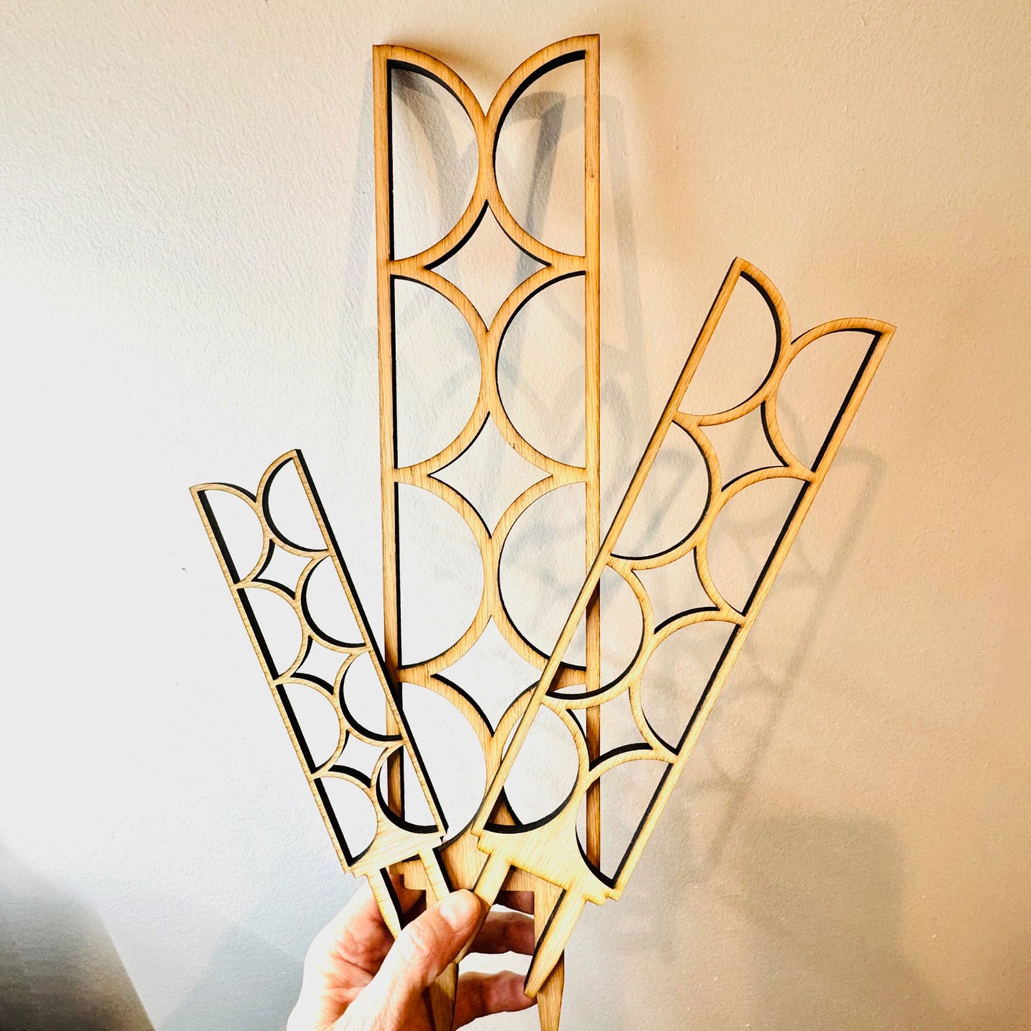 Geometric Plant Trellis Style #1 (Set of 3) - Glowforge