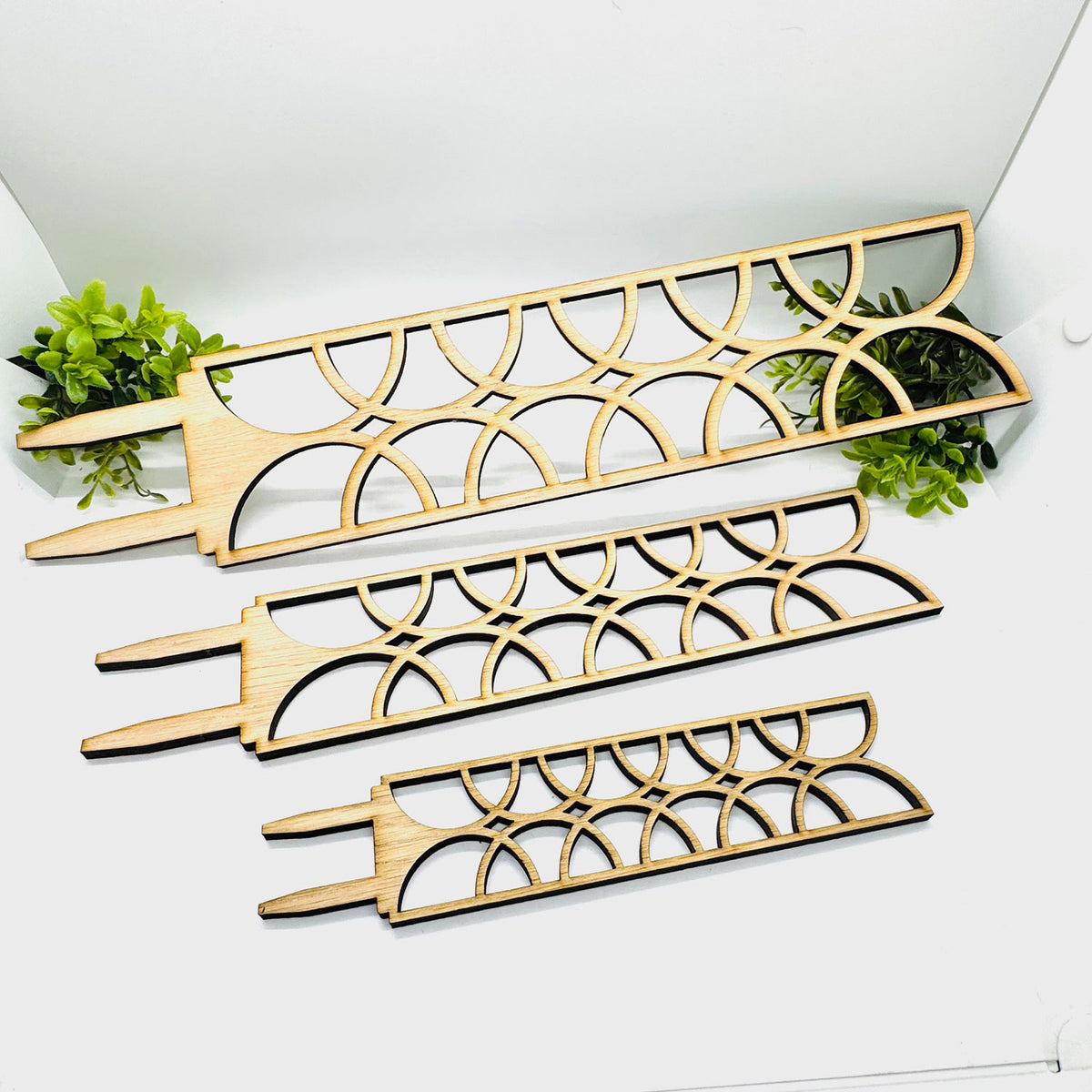 Geometric Plant Trellis Style #2 (Set of 3) - Glowforge