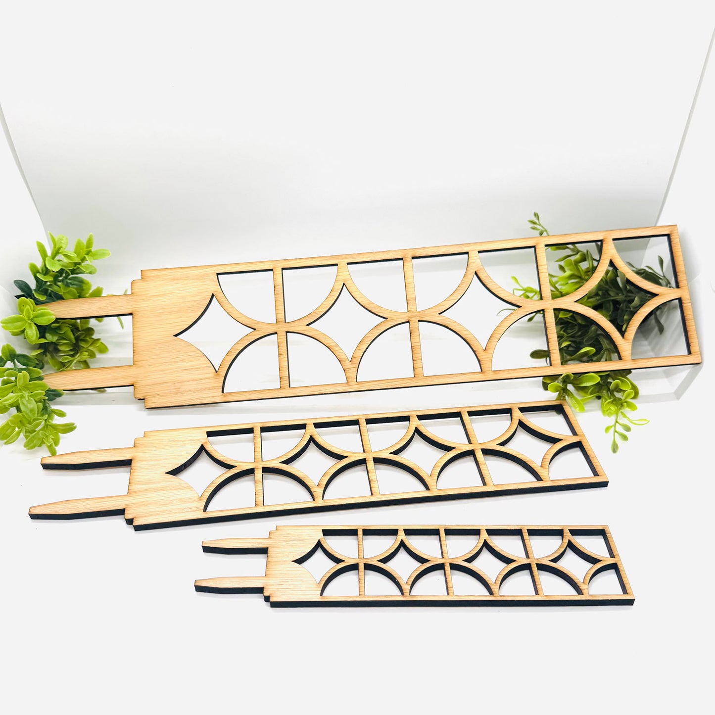 Geometric Plant Trellis Style #3 (Set of 3) - Glowforge