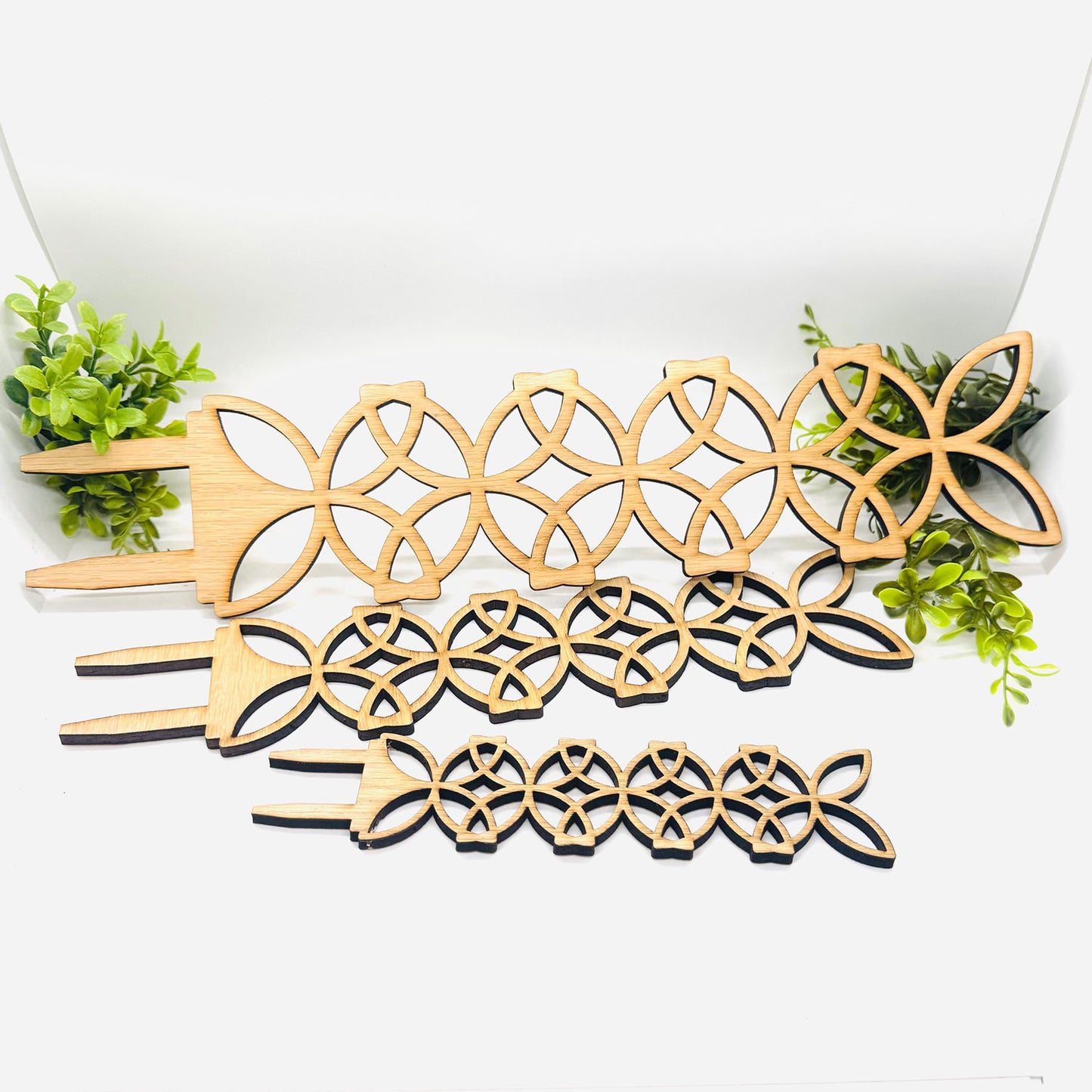 Geometric Plant Trellis Style #4 (Set of 3) - Glowforge