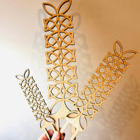 Geometric Plant Trellis Style #5 (Set of 3) - Glowforge