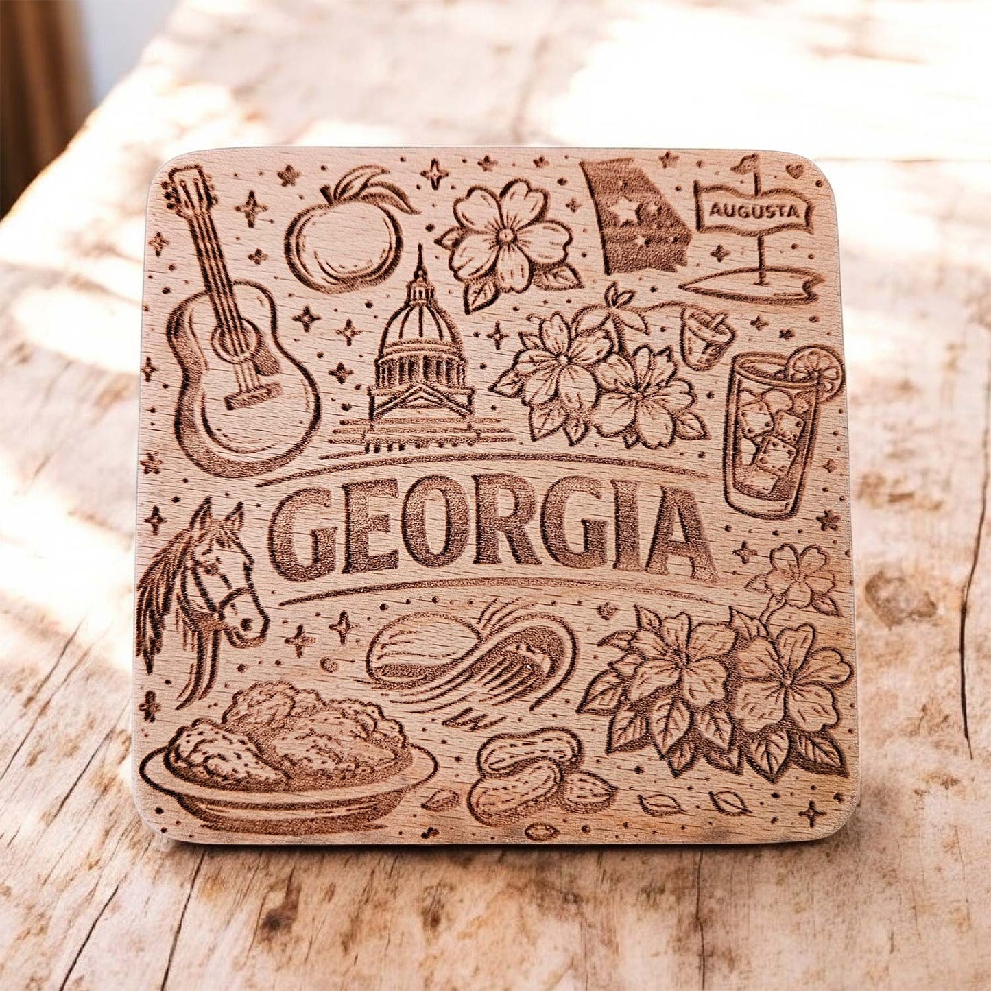 Georgia Coaster Design - Glowforge