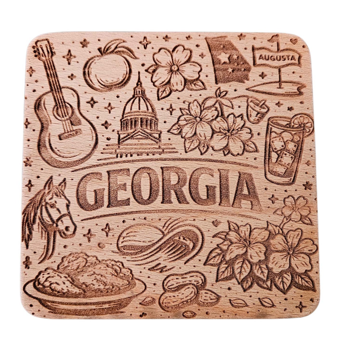 Georgia Coaster Design - Glowforge