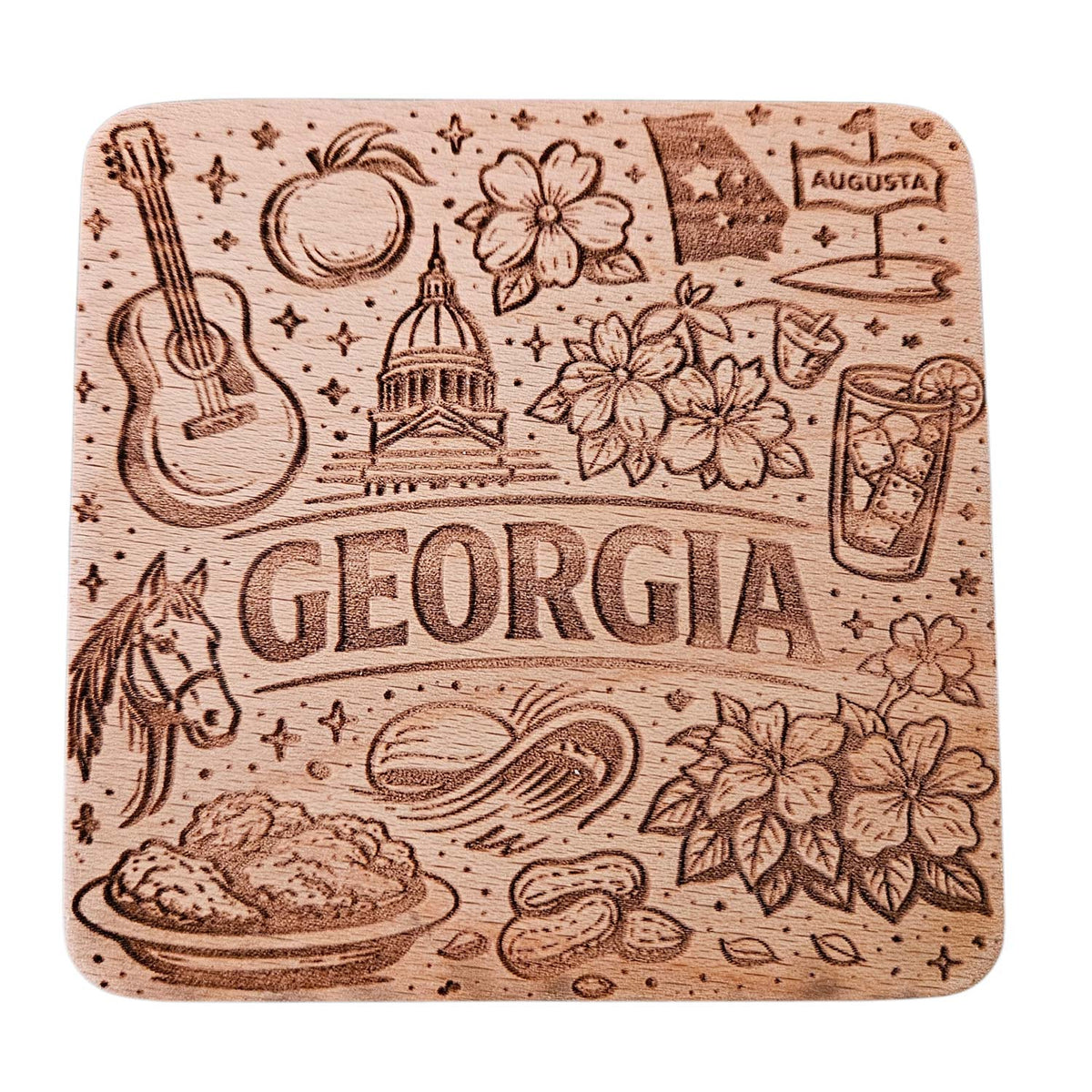 Georgia Coaster Design - Glowforge