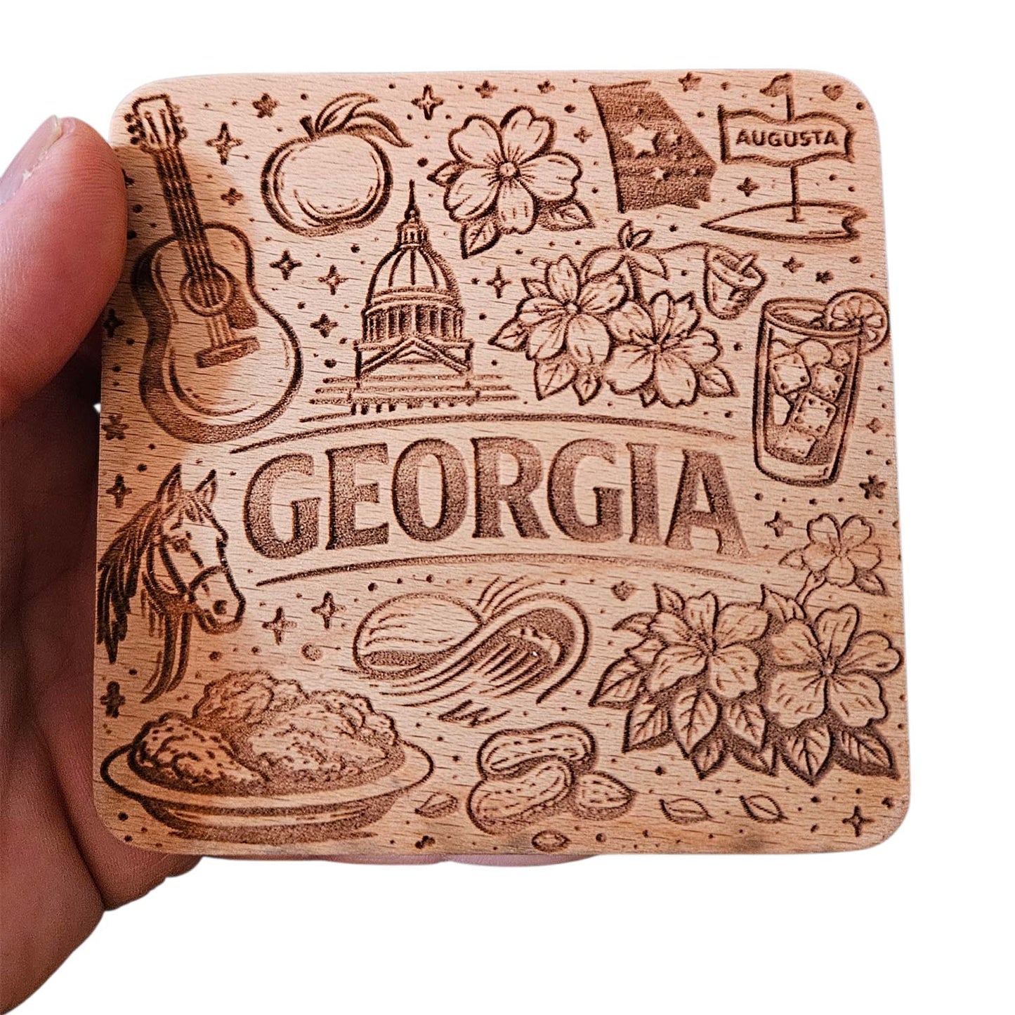 Georgia Coaster Design - Glowforge