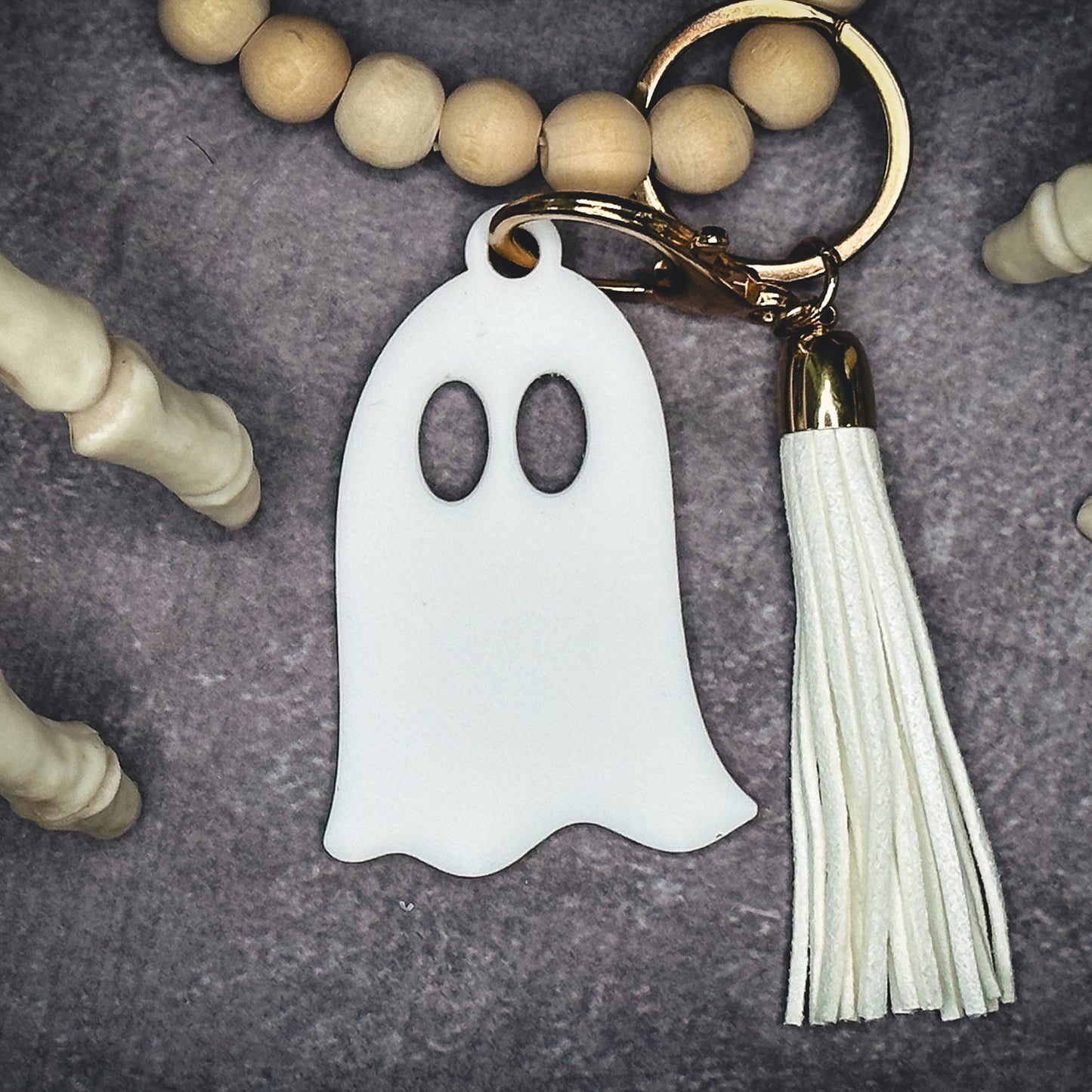 Halloween Ghost Keychain or Bag Tag  Glowforge