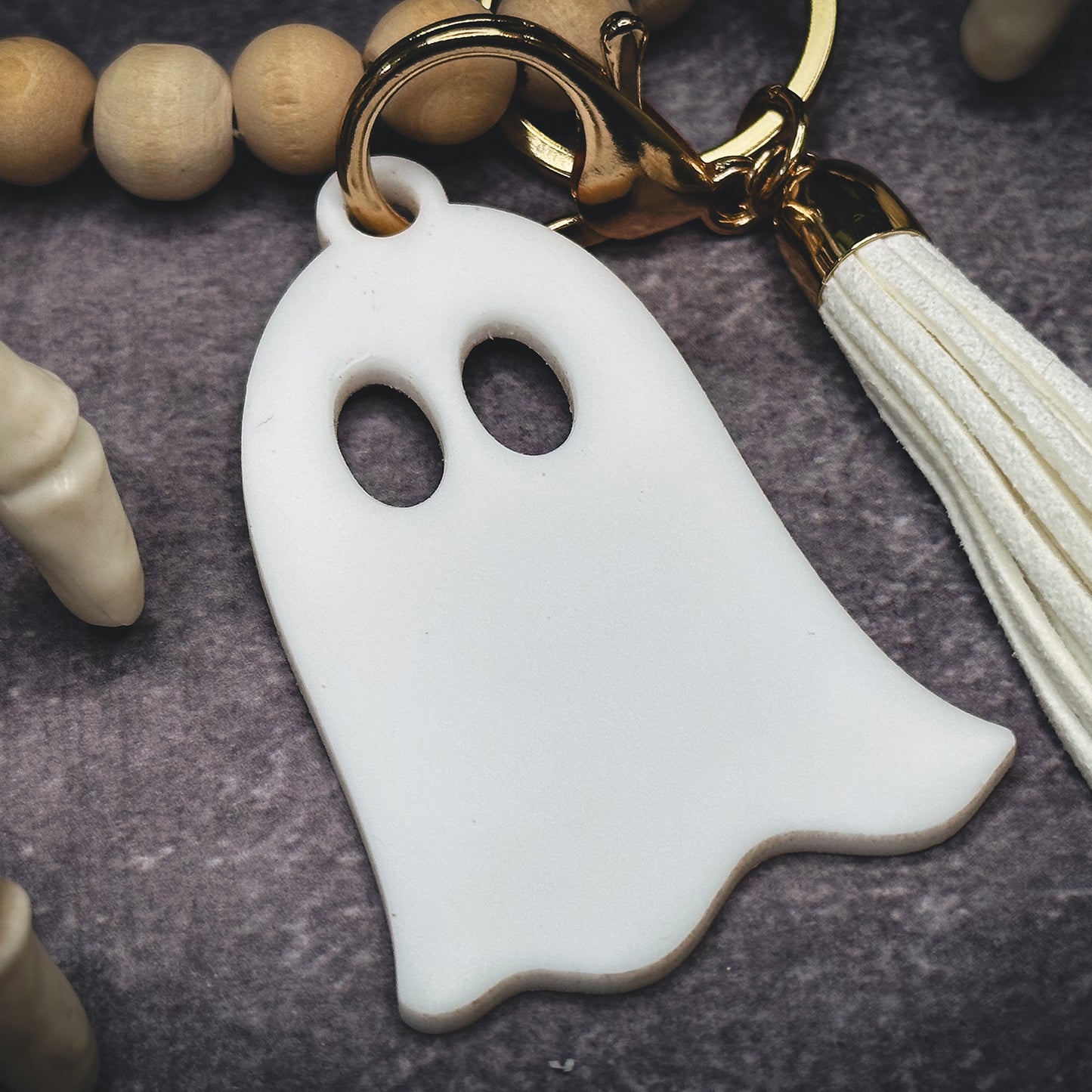 Halloween Ghost Keychain or Bag Tag - Glowforge