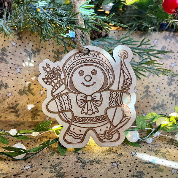 Gingerbread Adventurer Ornament - Archer – Glowforge Shop